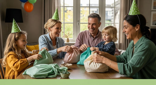 herbruikbare cadeauzakjes feest familie