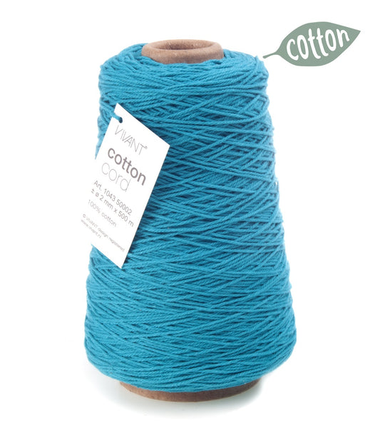 Turquoise cotton rope for creative projects and crafts - 500 meters - Cotton Rope