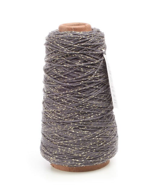 Dark gray cotton rope with gold accents - 300 meters - Cotton Rope
