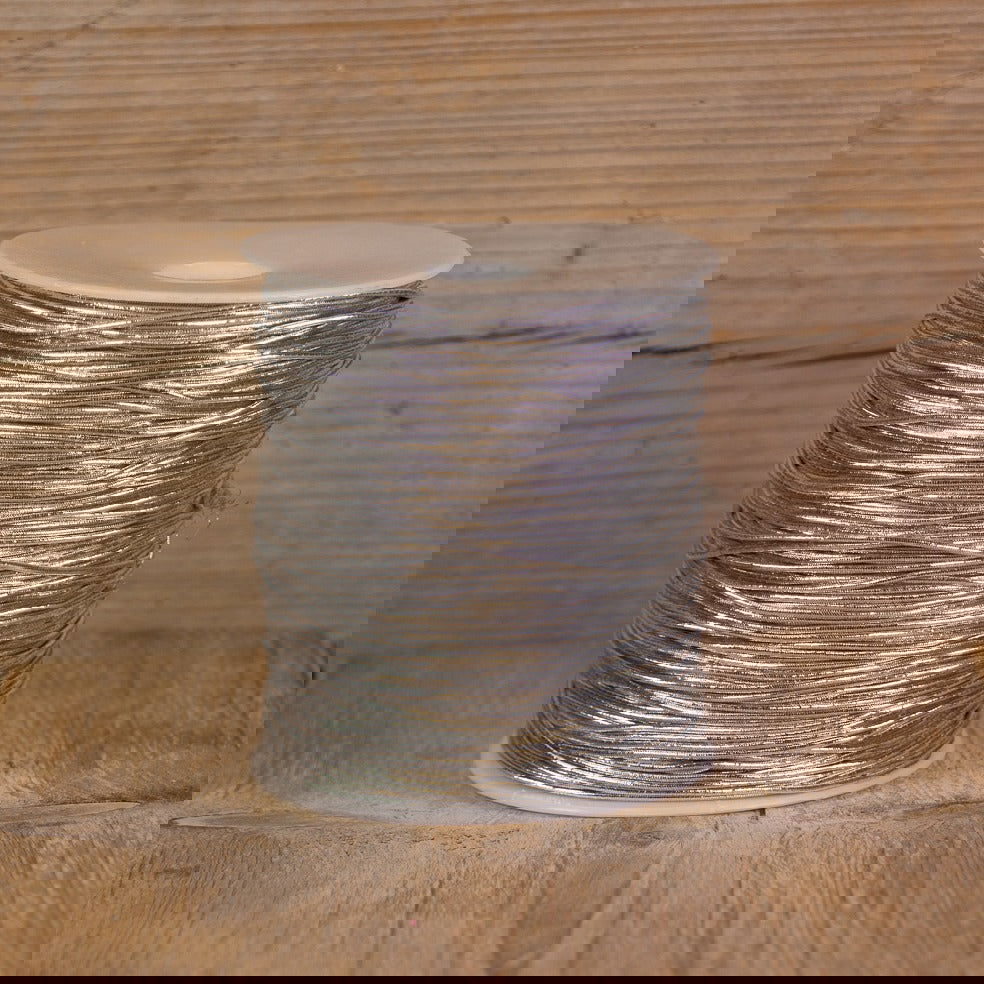 Dun elastiek Zilver - Kadopapier.net