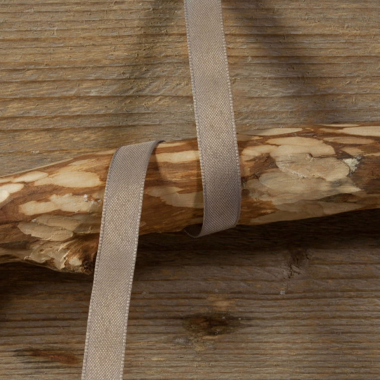Katoenen kadolint Taupe - Kadopapier.net