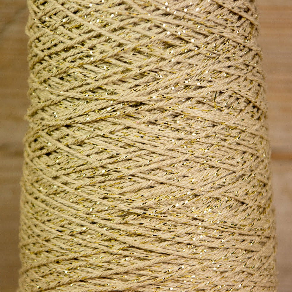 Katoentouw Naturel - Goud - Kadopapier.net