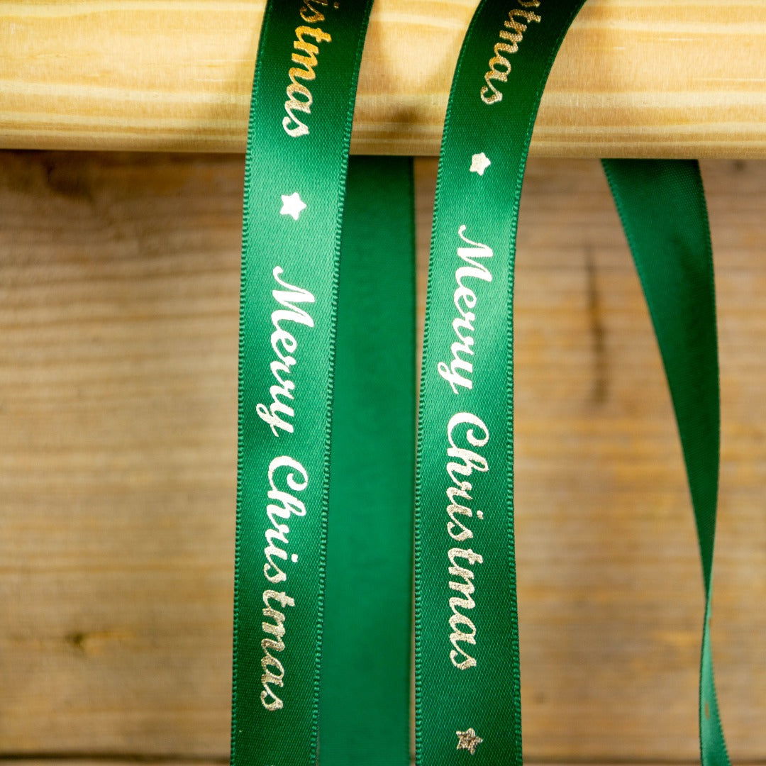 Kerstlint Satijn Lint Christmas Sterren Groen & Goud 23mm X 25meter P 100007301 Kerstlint Satijn Lint Christmas Sterren Groen & Goud 23mm X 25meter P 100007301