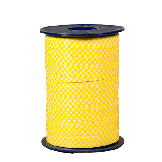 Krullint met Ruit Geel - Kadopapier.net