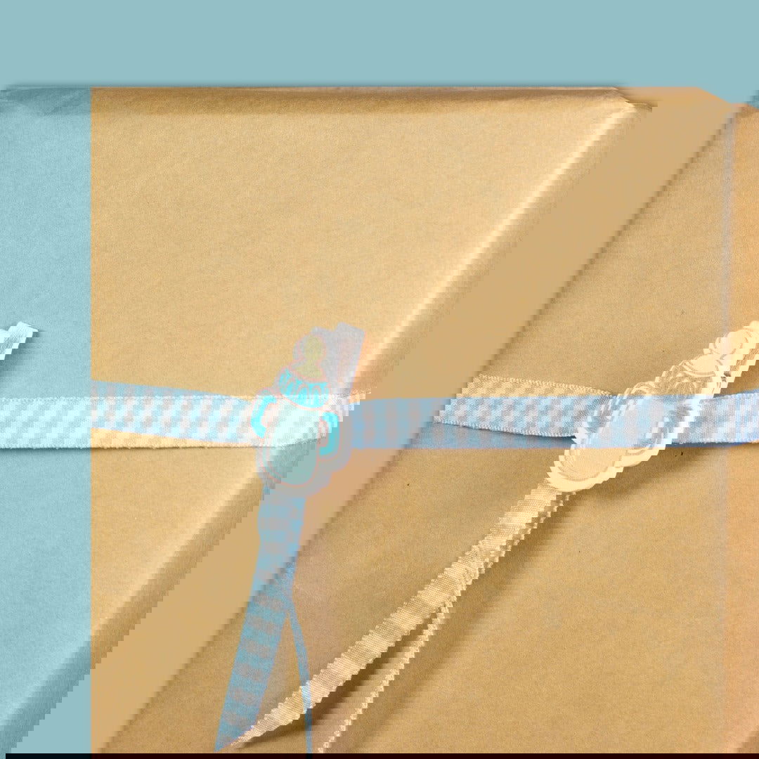 Mini knijpertje Flesje Blauw - Kadopapier.net