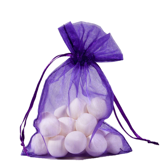 Purple organza bag offer
