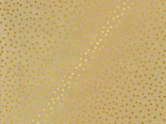 Geschenkpapier Konfetti Punkte Gold | 70*50cm | 2x 250 Blatt