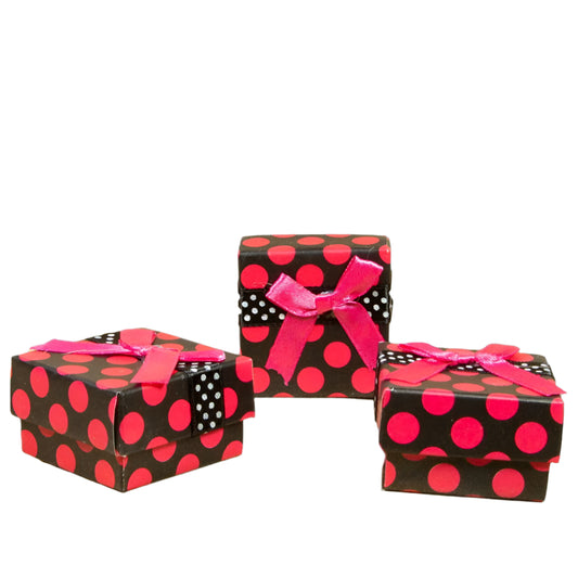 Ringdoosje Stip Fuchsia - Kadopapier.net