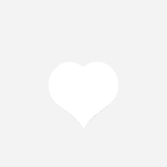 Sluitsticker Hart Wit - Kadopapier.net