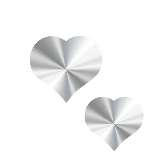 Sluitsticker Hart Zilver - Kadopapier.net