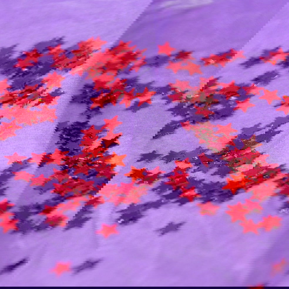 Sterrenstrooisel Rood - Kadopapier.net