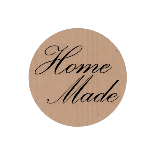 Sticker kraft Home Made - Kadopapier.net
