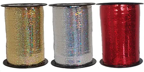 Schillerndes Kräuselband, Hot Pink, 10 mm x 250 m