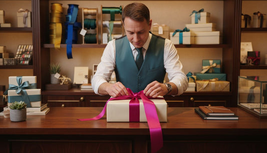 satijnen lint cadeau