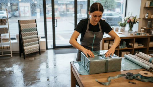 waterafstotend cadeaupapier winkel