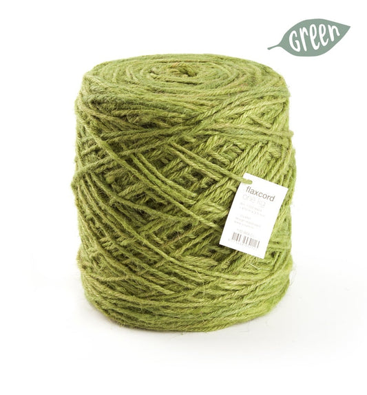 Thick jute rope lime green for creative projects and decoration