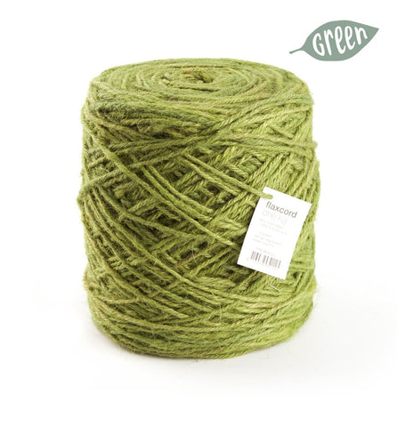 Thick jute rope lime green for creative projects and decoration