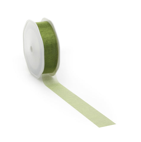 Lime voile ribbon for creative projects and decoration