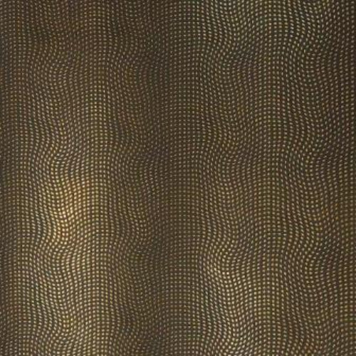 Wavy Mirror Golden Dots Zwart - Luxe Metallic Inpakpapier (30/50cm)