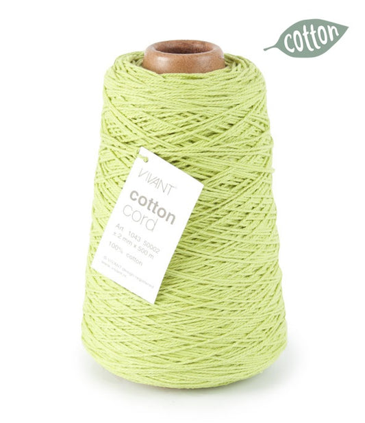 Lime Cotton Rope for Creative Projects and Crafts