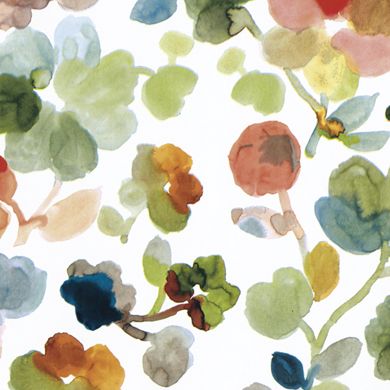 Watercolor Flowers Wrapping Paper – Soft and Natural