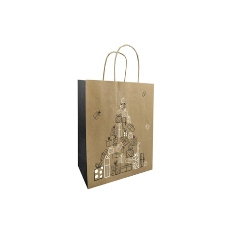Kerstdraagtas Festivity – 50 stuks – 18+8x22 cm & 26+12x32 cm