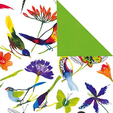 Birds & Blooms Inpakpapier – Vrolijk en Lenteachtig