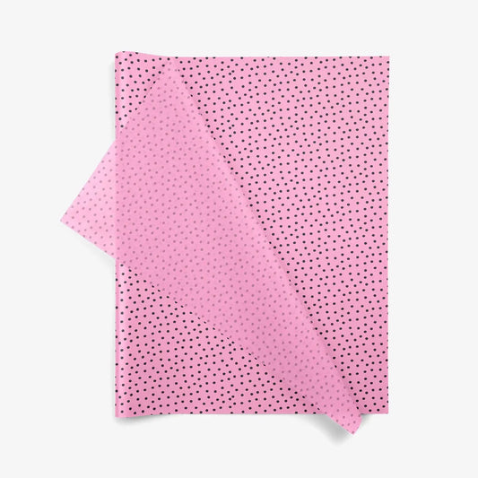 Speckled Raspberry - Seidenpapier - Himbeerrosa mit Tupfendessin - 50,8x76,2cm - 200 Blatt