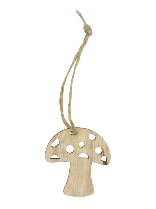 Holz-Anhänger Pilz Natur