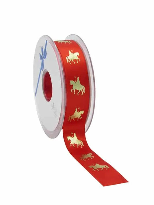 Satin Santa Claus Ribbon - 15 mm - 25 meters