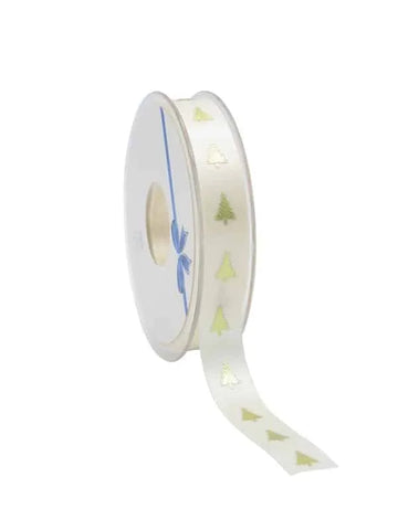 Satin-Weihnachtsband Champagner - 15 mm x 25 m