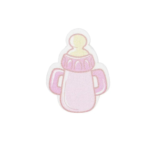 Mini Knijpertje Flesje Roze 32x20mm - Set van 50s