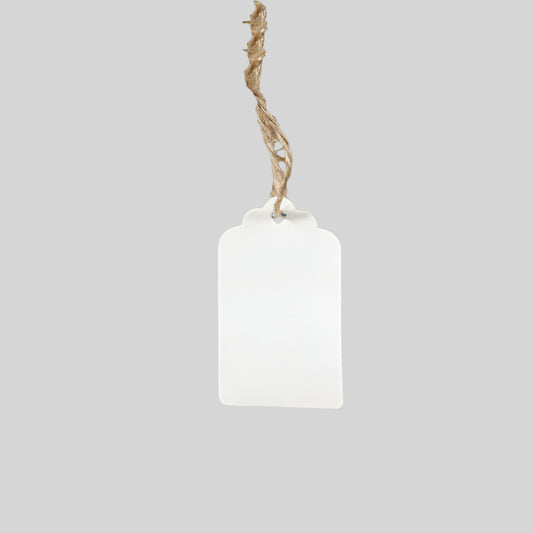 Cadeaulabel Retro Wit klein - Kadopapier.net