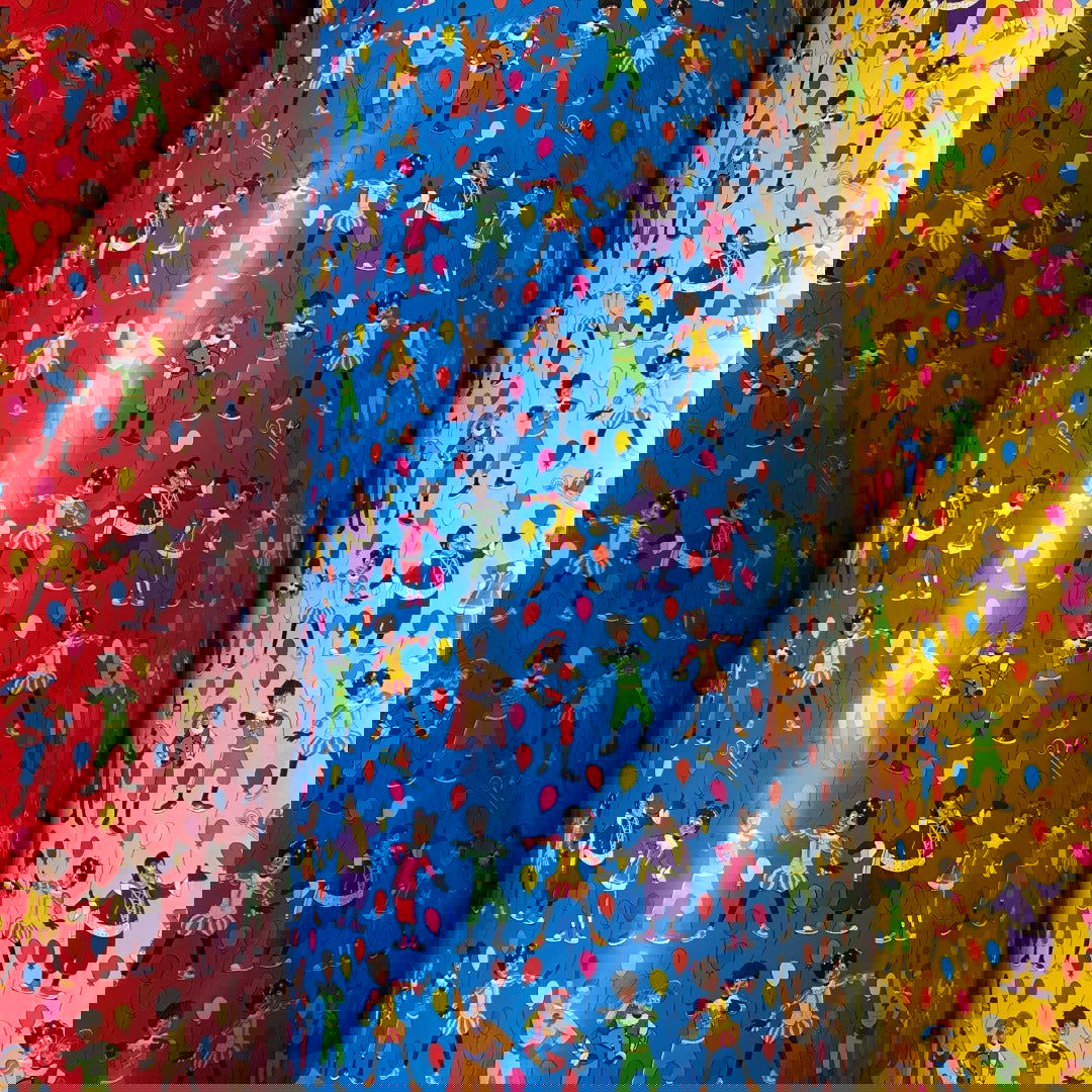 Club van Sinterklaas Inpakpapier Rood - Kadopapier.net