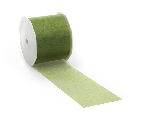 Lime voile ribbon for creative projects and decoration