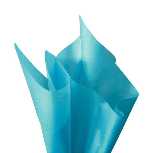 Dik Turquoise vloeipapier - Kadopapier.net