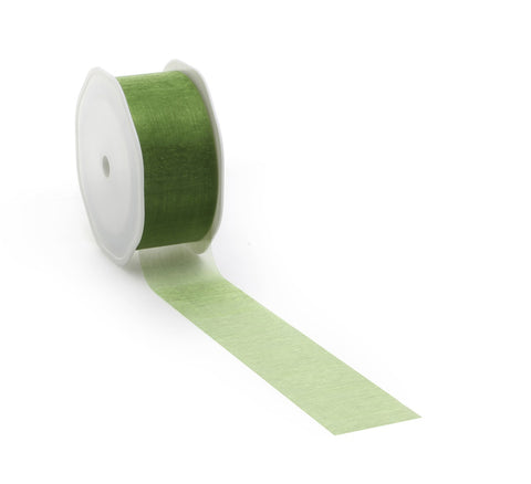 Lime voile ribbon for creative projects and decoration