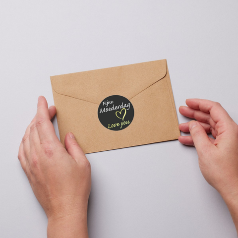 Fijne Moederdag | Mama -Sticker-Etiket-