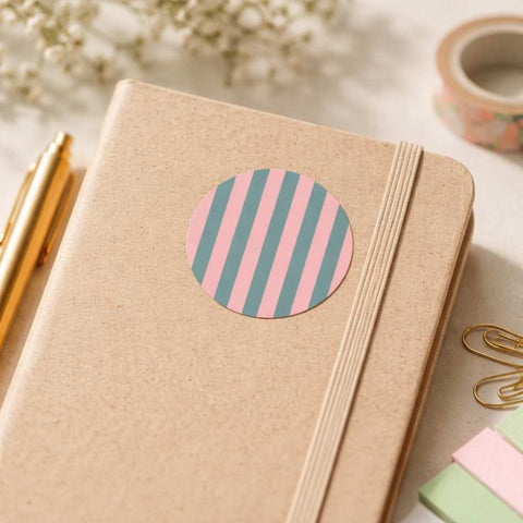 Vrolijke Streepjes Mix Etiketten – 250 Stuks