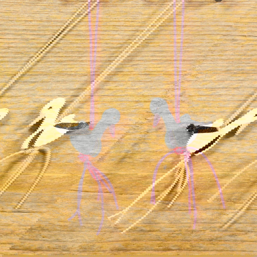 Gelukshanger Ooievaar Roze - Kadopapier.net