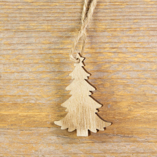 Houten hanger Kerstboom - Kadopapier.net