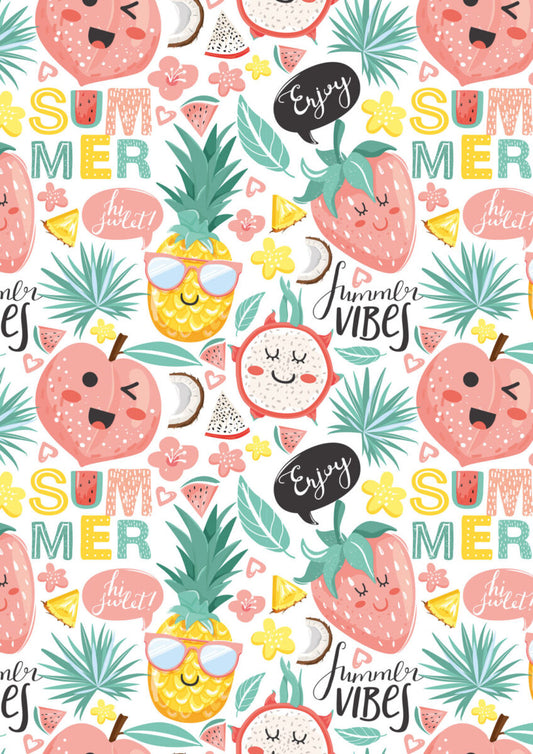 Inpakpapier Summer Vibes 200m