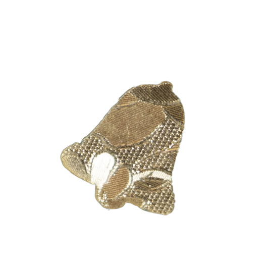 Kerst plakdeco Gouden Bel - Kadopapier.net