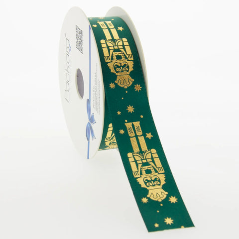 Rot-Grünes Tartan-Textilband mit Gold &gt; 25mm, 38mm, 60mm | 1 Stück