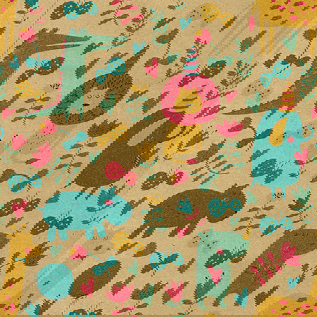 Kinder Inpakpapier Alligator - Kadopapier.net