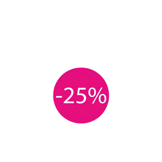 Korting sticker Mini -25% - Kadopapier.net