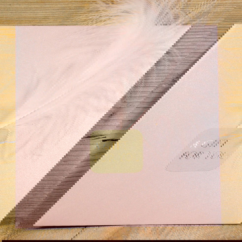 Metallic Envelop Roze vierkant - Kadopapier.net