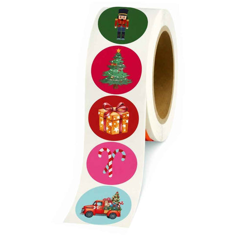 Kerst Mix Etiketten - Kadopapier.net