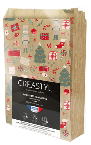 Weihnachtstüte Mint - 12 + 4,5 x 20 cm &amp; 16 + 8 x 27 cm Geschenktüten