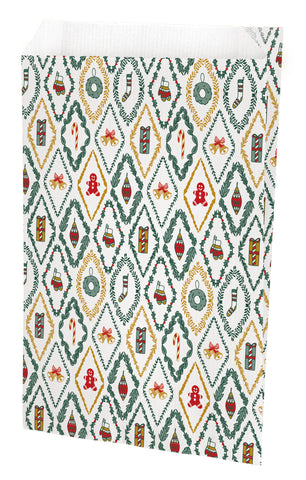 Christmas Bag Mint - 12 + 4.5 x 20 cm &amp; 16 + 8 x 27 cm Gift Bags